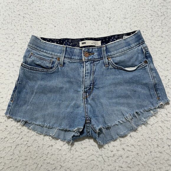 Levi's Pants - Levi's 525 Straight Women’s 26 Perfect Waist Cut Off Denim 2” Inseam Jean Shorts